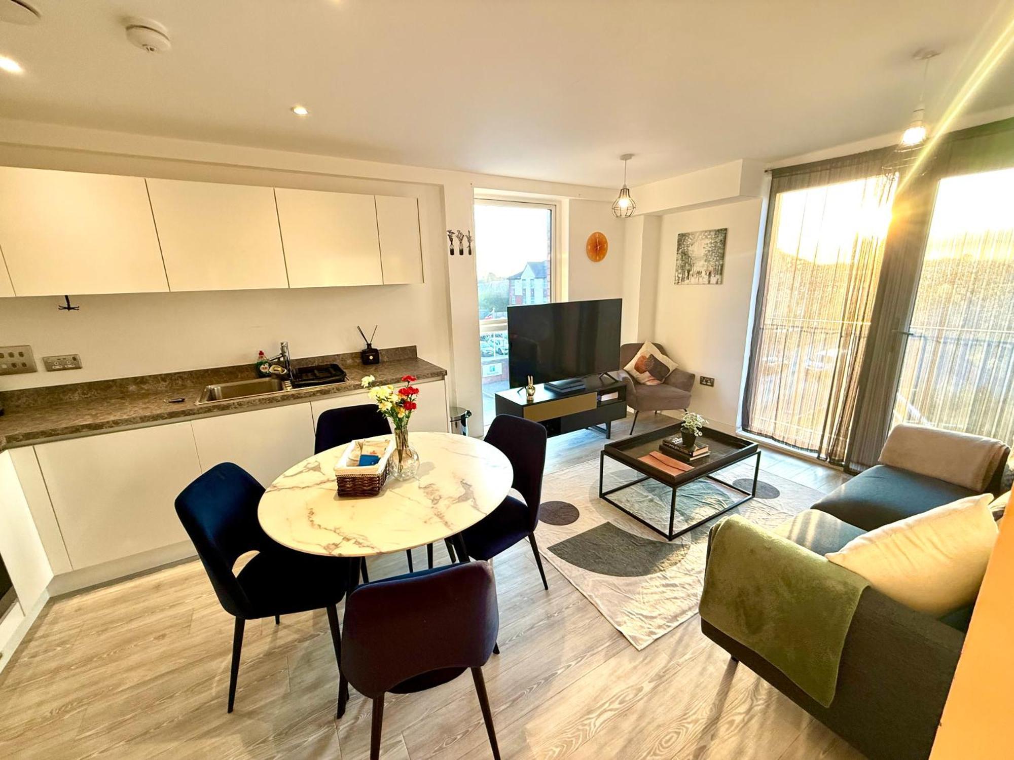 Apartamento Relaxing 1-Bed Flat In Salford With Street Parking Mánchester Exterior foto